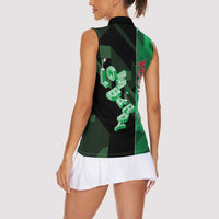 Personalized Italy Lombardy Women Sleeveless Polo Shirt Isometric Style - Wonder Print Shop