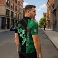 Personalized Italy Lombardy Zipper Polo Shirt Isometric Style - Wonder Print Shop