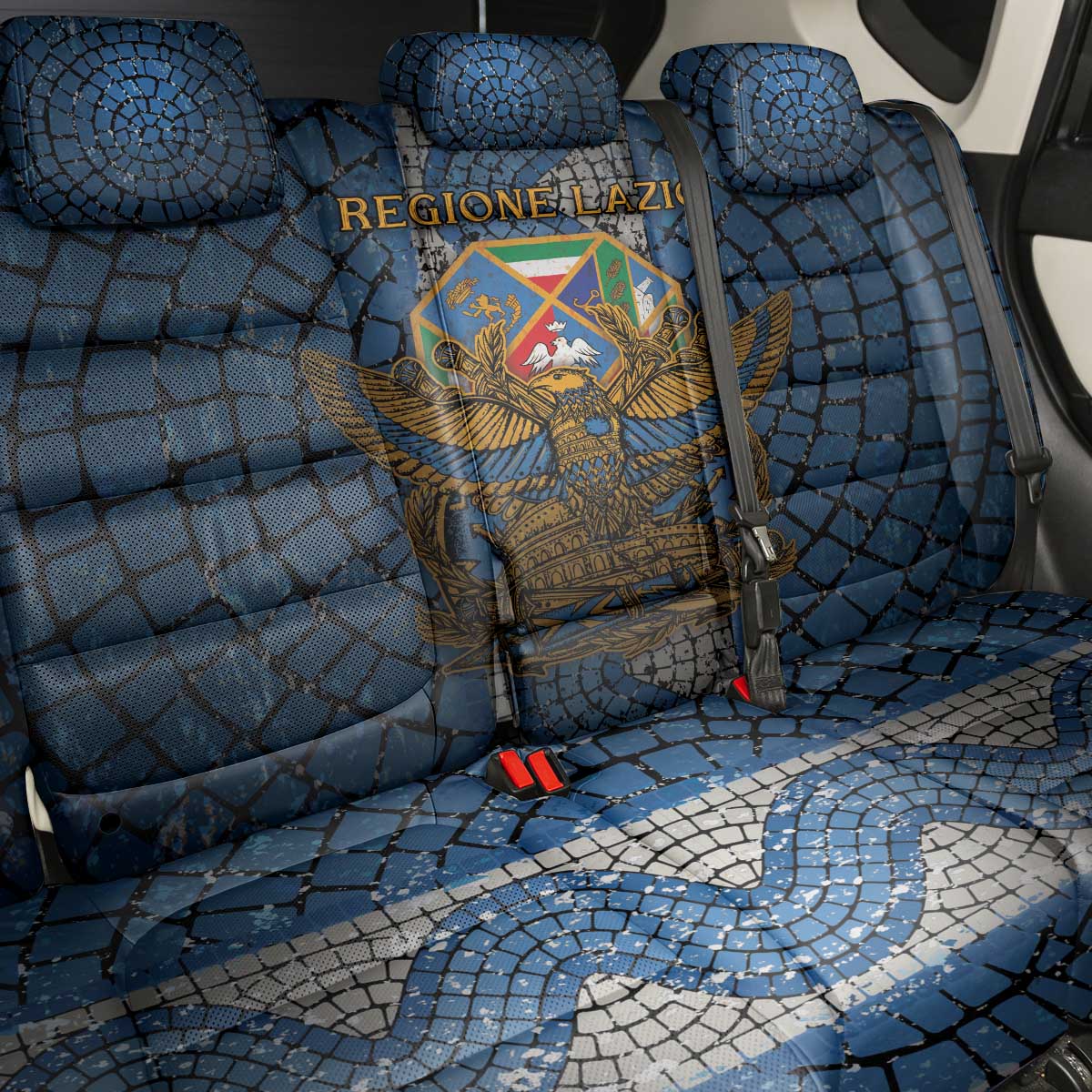 Italy Lazio Back Car Seat Cover Roman Eagle Heritage - Wonder Print Shop