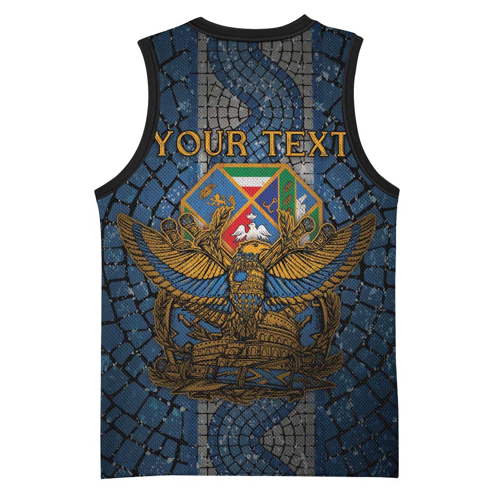 Personalized Italy Lazio Basketball Jersey Roman Eagle Heritage - Wonder Print Shop