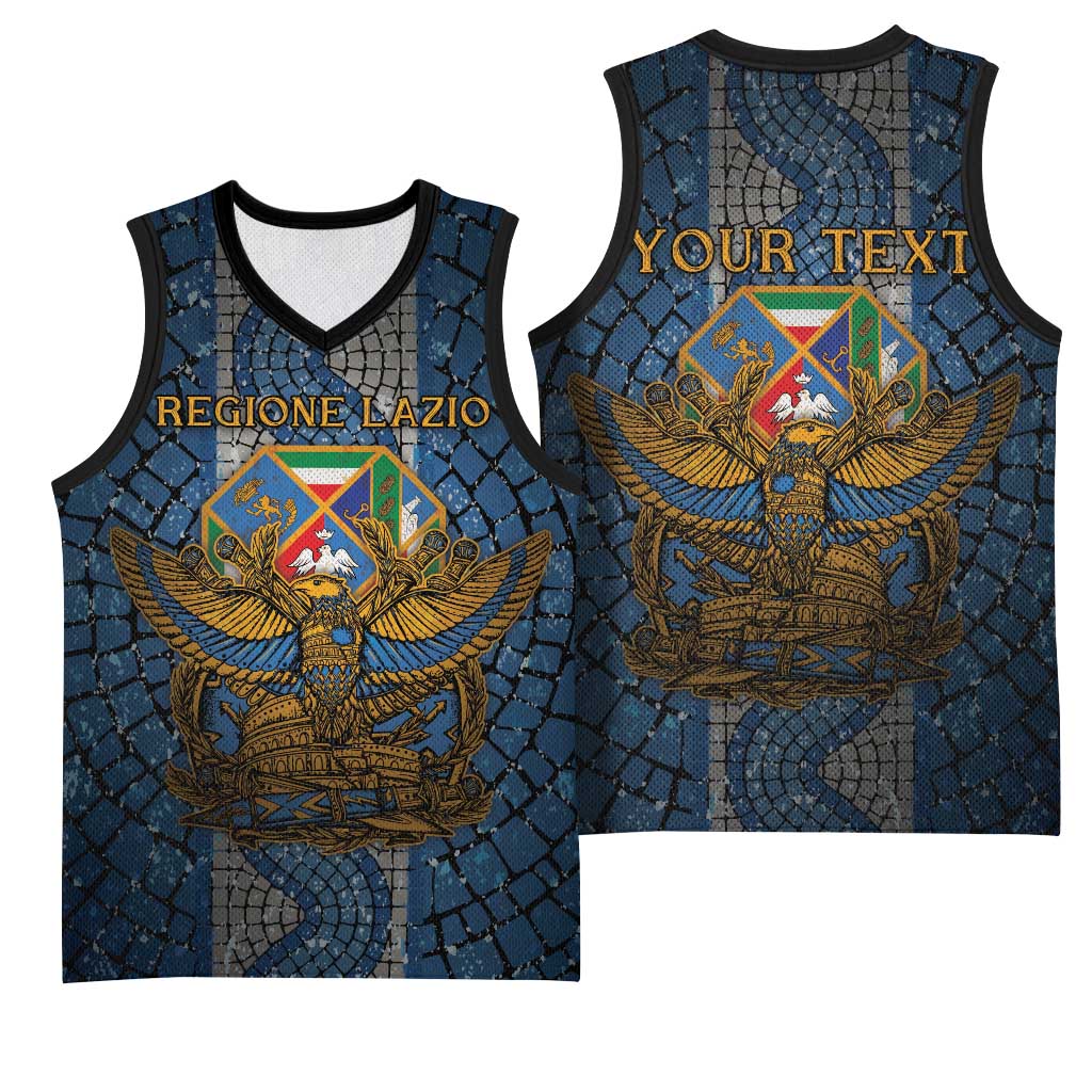 Personalized Italy Lazio Basketball Jersey Roman Eagle Heritage - Wonder Print Shop