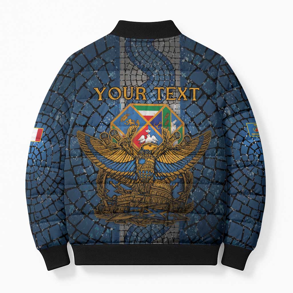 Personalized Italy Lazio Bomber Puffer Jacket Roman Eagle Heritage - Wonder Print Shop