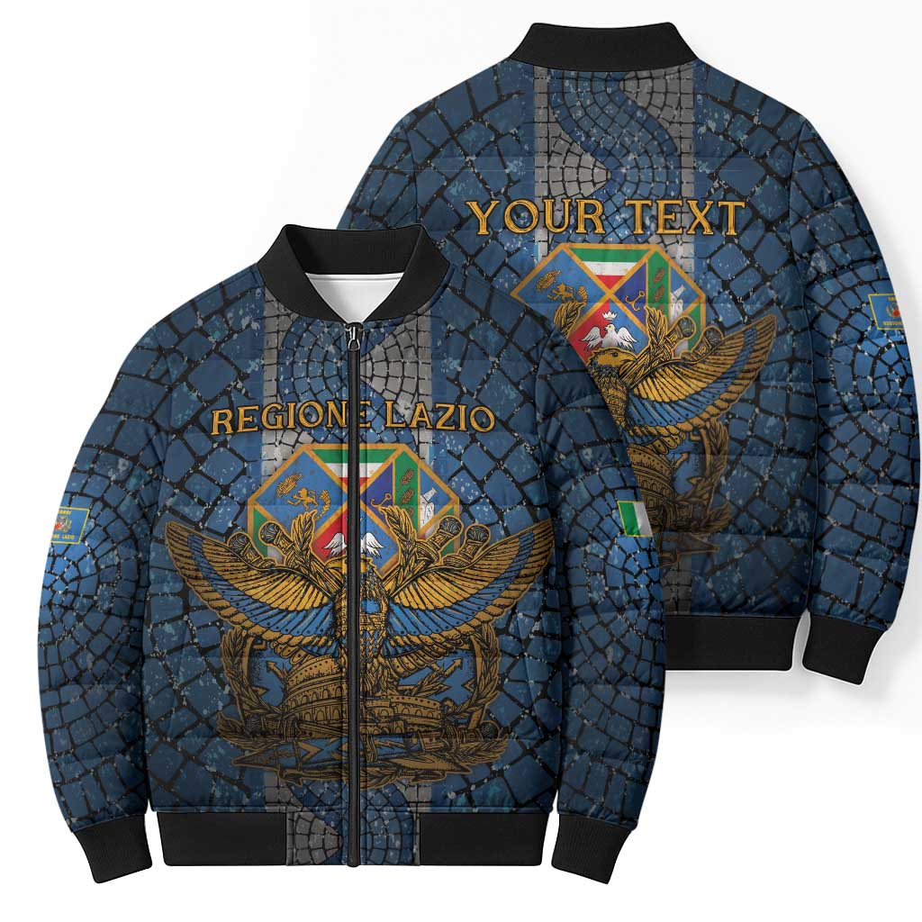 Personalized Italy Lazio Bomber Puffer Jacket Roman Eagle Heritage - Wonder Print Shop