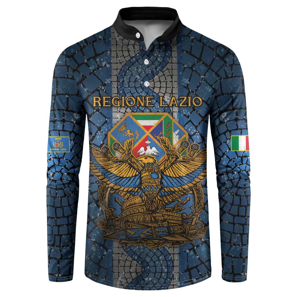 Personalized Italy Lazio Button Sweatshirt Roman Eagle Heritage - Wonder Print Shop