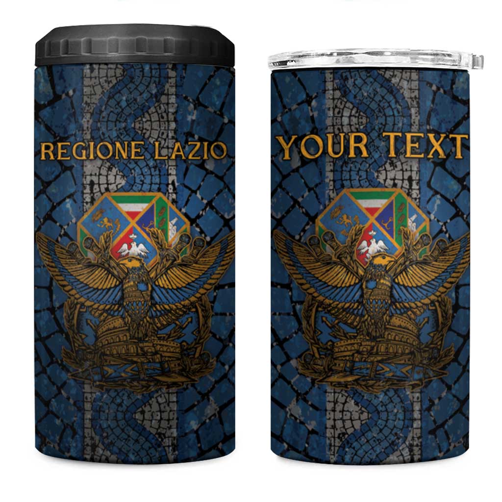 Personalized Italy Lazio 4 in 1 Can Cooler Tumbler Roman Eagle Heritage - Wonder Print Shop