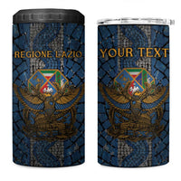 Personalized Italy Lazio 4 in 1 Can Cooler Tumbler Roman Eagle Heritage - Wonder Print Shop