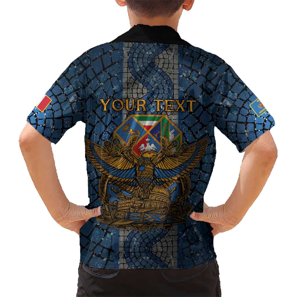 Personalized Italy Lazio Family Matching Mermaid Dress and Hawaiian Shirt Roman Eagle Heritage - Wonder Print Shop
