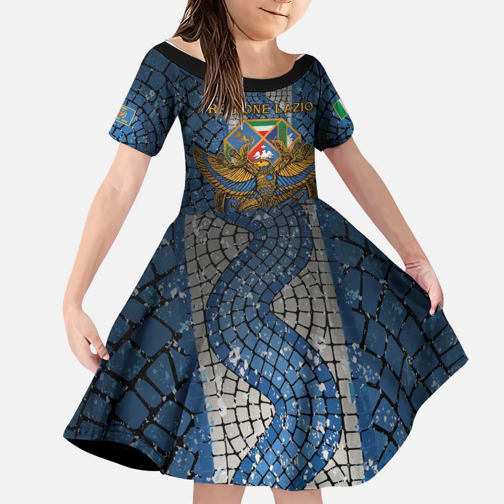 Personalized Italy Lazio Family Matching Mermaid Dress and Hawaiian Shirt Roman Eagle Heritage - Wonder Print Shop