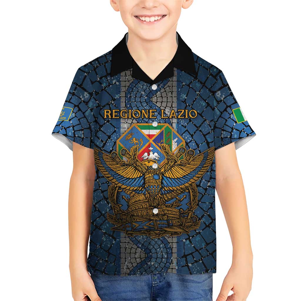 Personalized Italy Lazio Family Matching Mermaid Dress and Hawaiian Shirt Roman Eagle Heritage - Wonder Print Shop