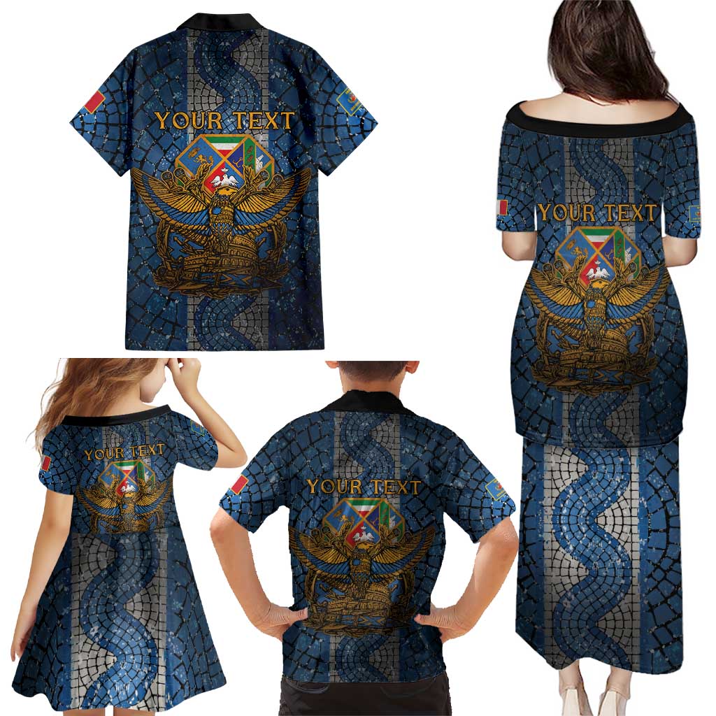 Personalized Italy Lazio Family Matching Puletasi and Hawaiian Shirt Roman Eagle Heritage - Wonder Print Shop