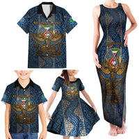Personalized Italy Lazio Family Matching Tank Maxi Dress and Hawaiian Shirt Roman Eagle Heritage - Wonder Print Shop