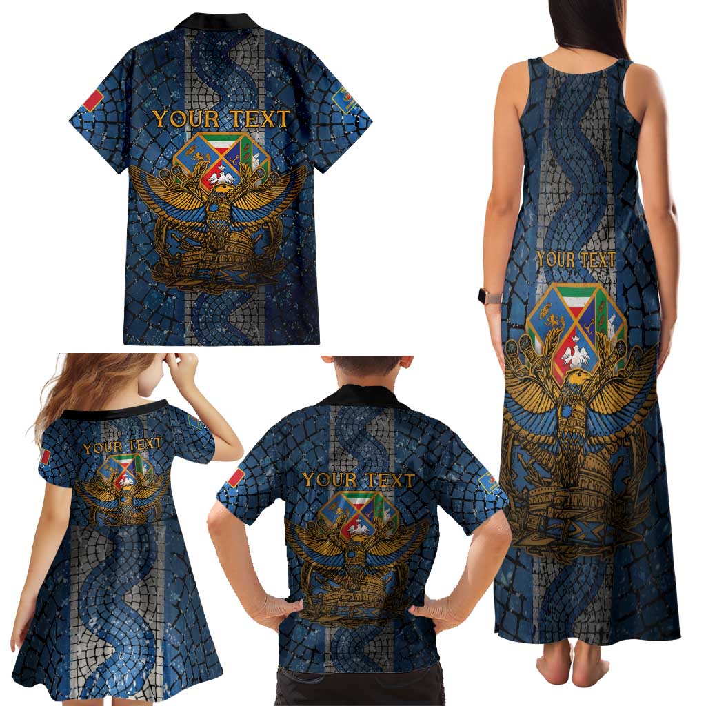 Personalized Italy Lazio Family Matching Tank Maxi Dress and Hawaiian Shirt Roman Eagle Heritage - Wonder Print Shop