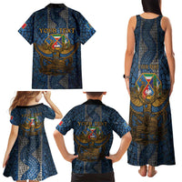 Personalized Italy Lazio Family Matching Tank Maxi Dress and Hawaiian Shirt Roman Eagle Heritage - Wonder Print Shop