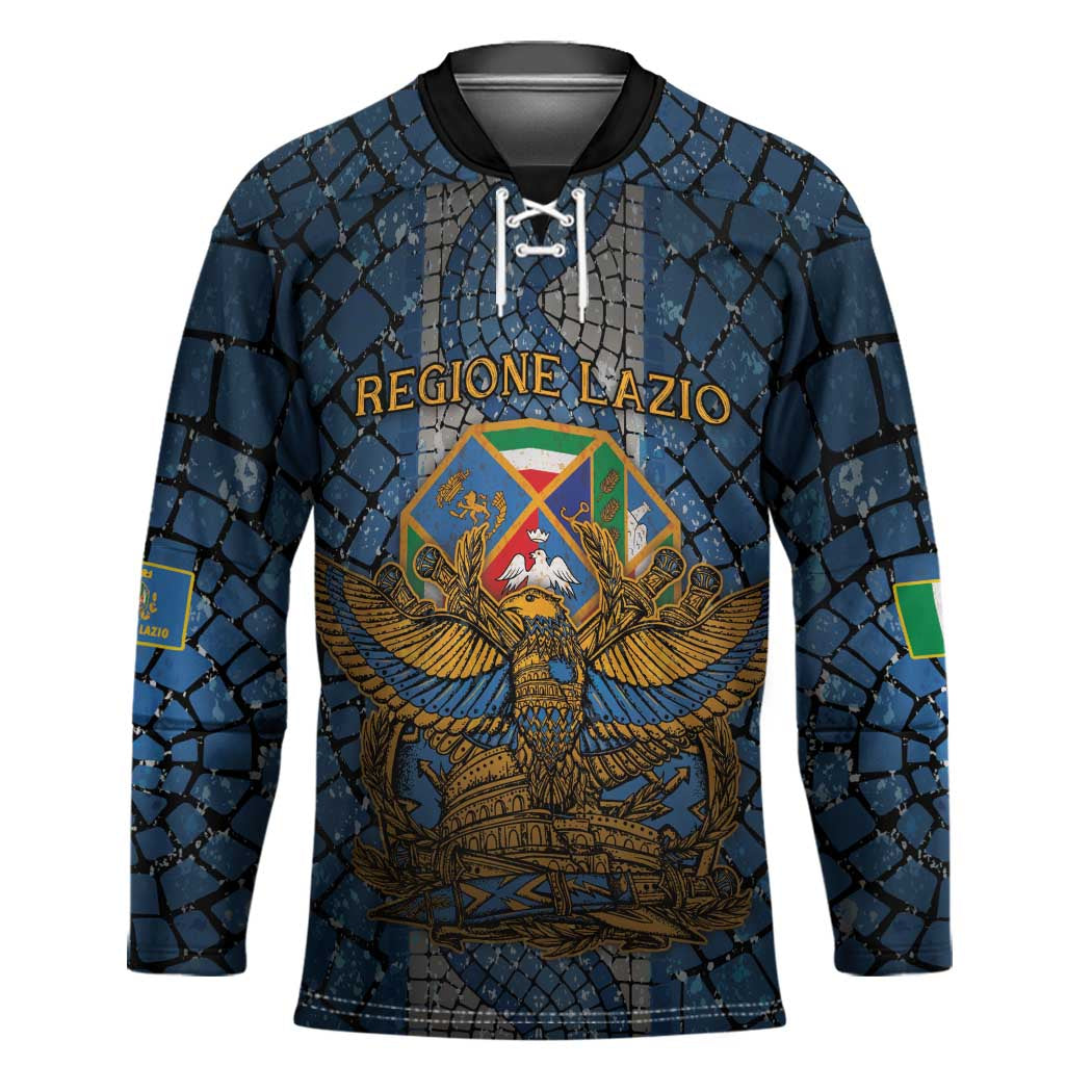 Personalized Italy Lazio Hockey Jersey Roman Eagle Heritage - Wonder Print Shop