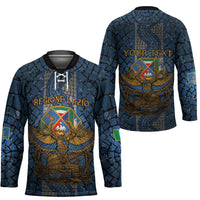 Personalized Italy Lazio Hockey Jersey Roman Eagle Heritage - Wonder Print Shop