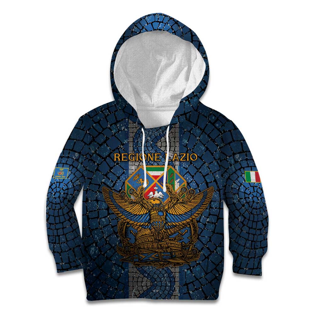 Personalized Italy Lazio Kid Hoodie Roman Eagle Heritage - Wonder Print Shop