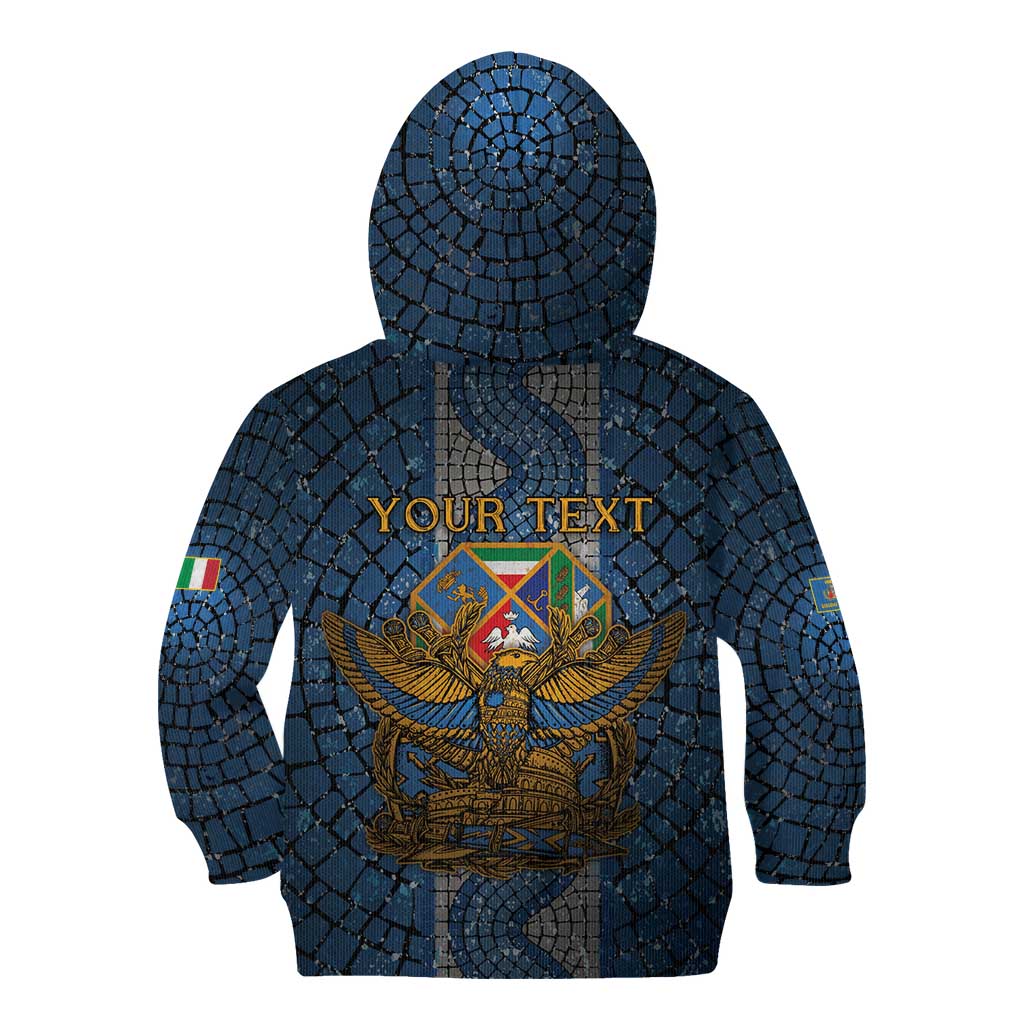 Personalized Italy Lazio Kid Hoodie Roman Eagle Heritage - Wonder Print Shop
