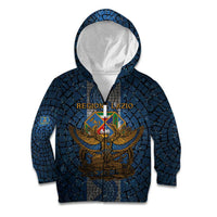 Personalized Italy Lazio Kid Hoodie Roman Eagle Heritage - Wonder Print Shop
