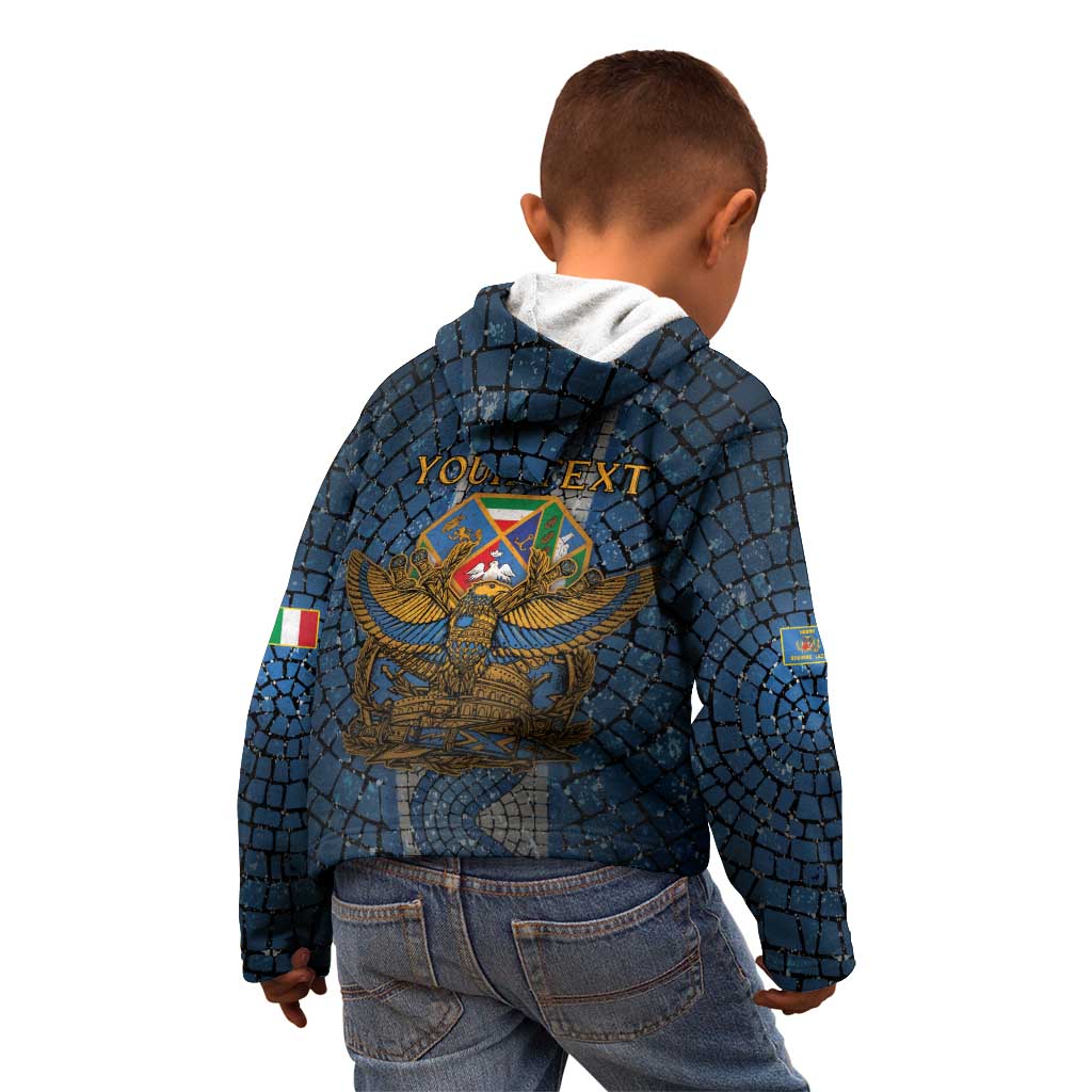 Personalized Italy Lazio Kid Hoodie Roman Eagle Heritage - Wonder Print Shop