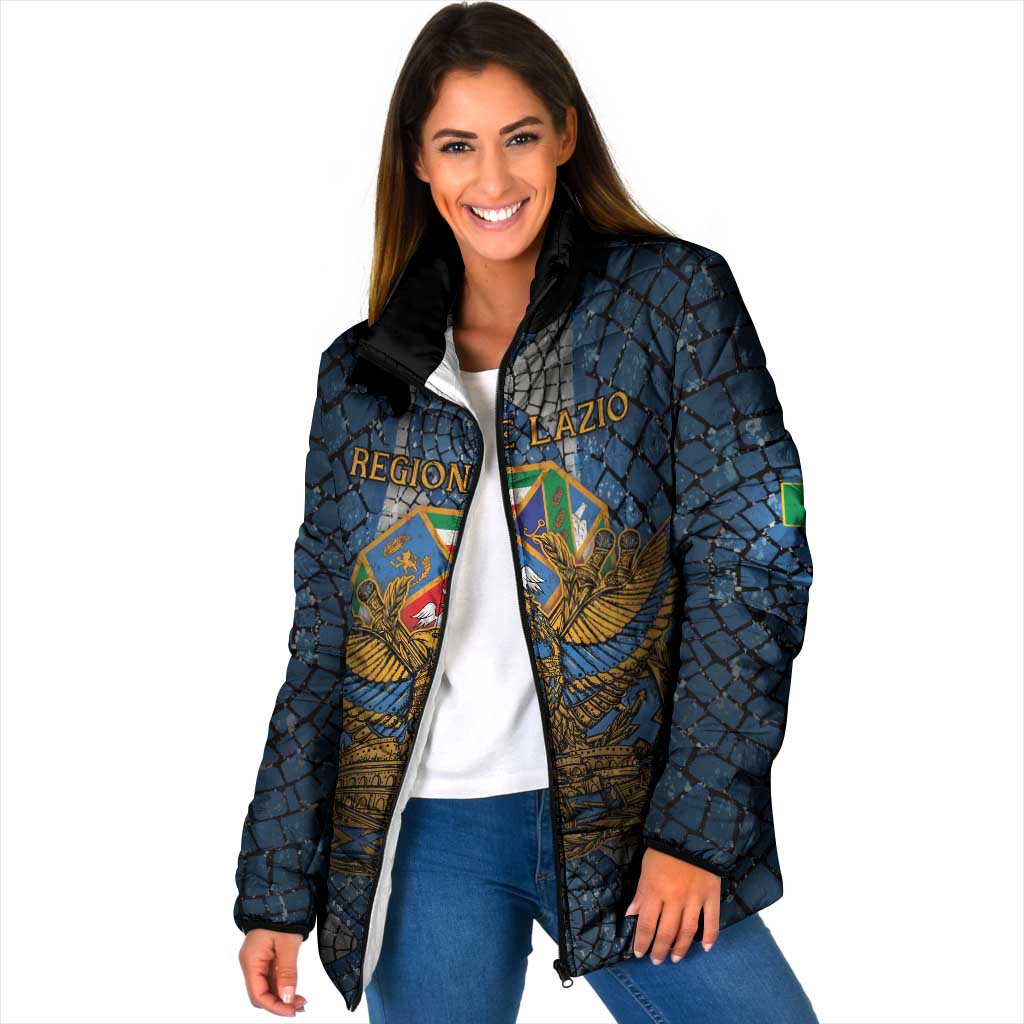 Personalized Italy Lazio Padded Jacket Roman Eagle Heritage - Wonder Print Shop