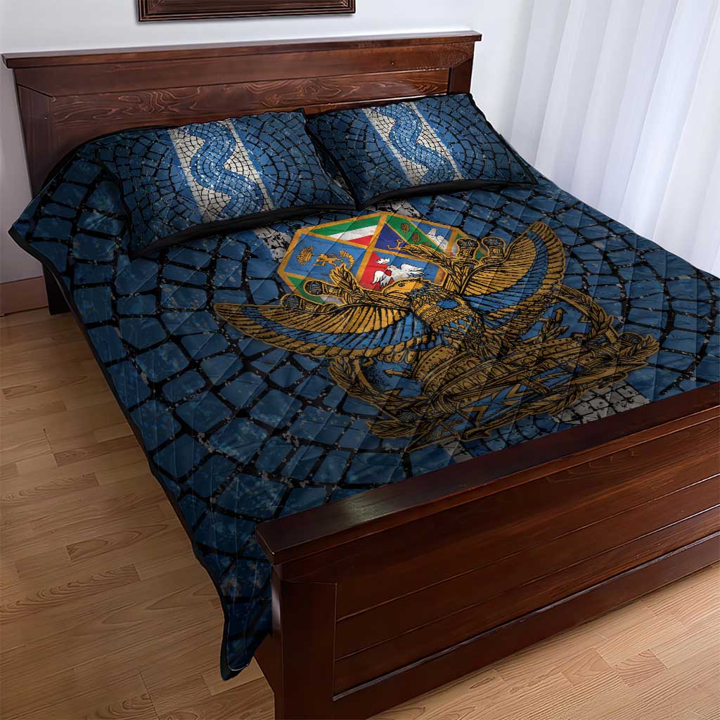 Italy Lazio Quilt Bed Set Roman Eagle Heritage - Wonder Print Shop