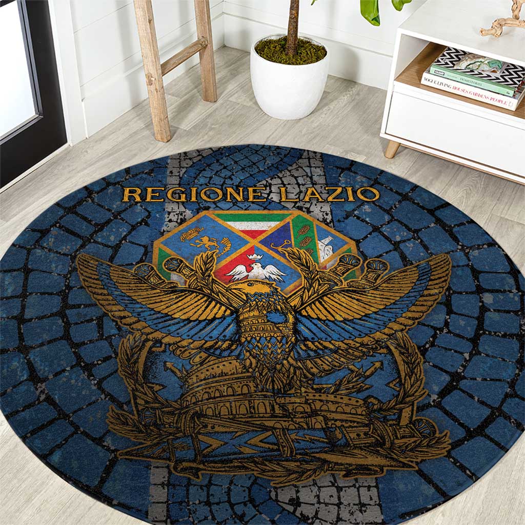 Italy Lazio Round Carpet Roman Eagle Heritage - Wonder Print Shop