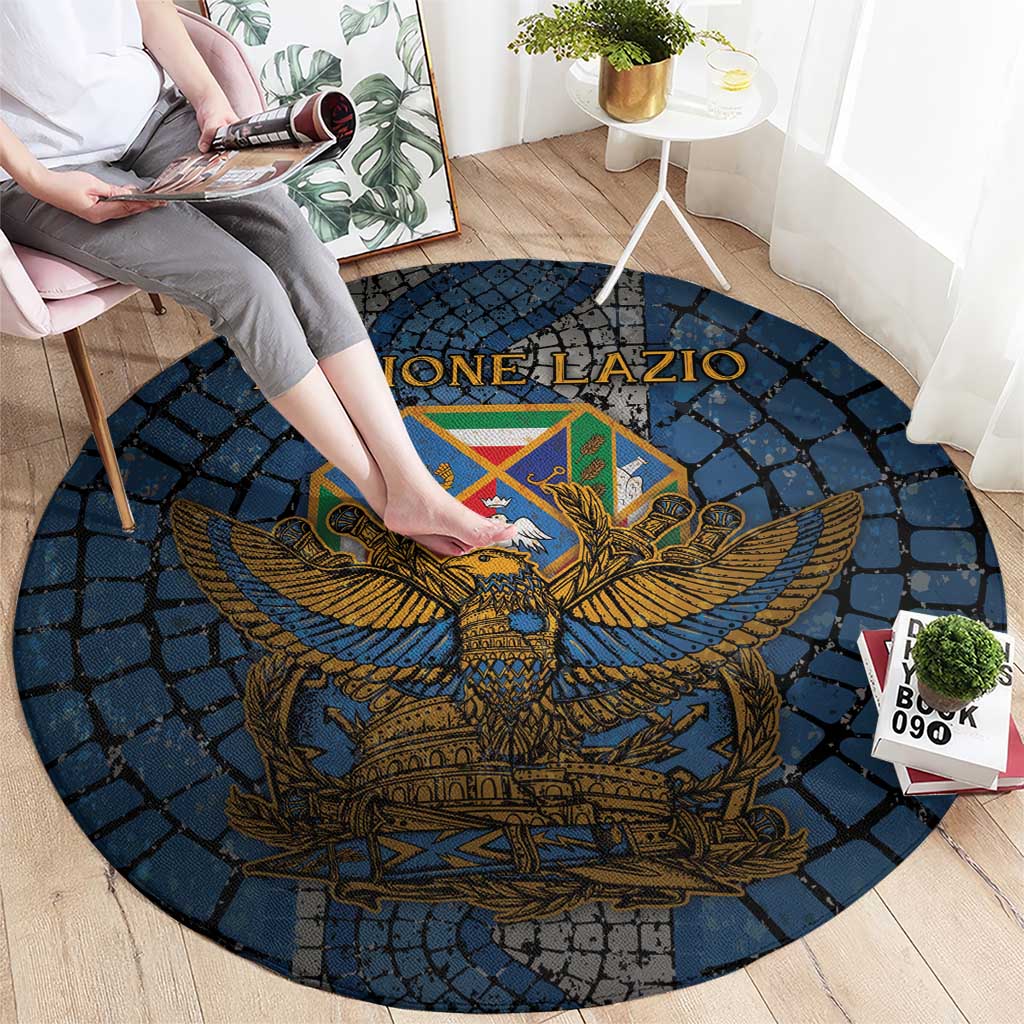 Italy Lazio Round Carpet Roman Eagle Heritage - Wonder Print Shop