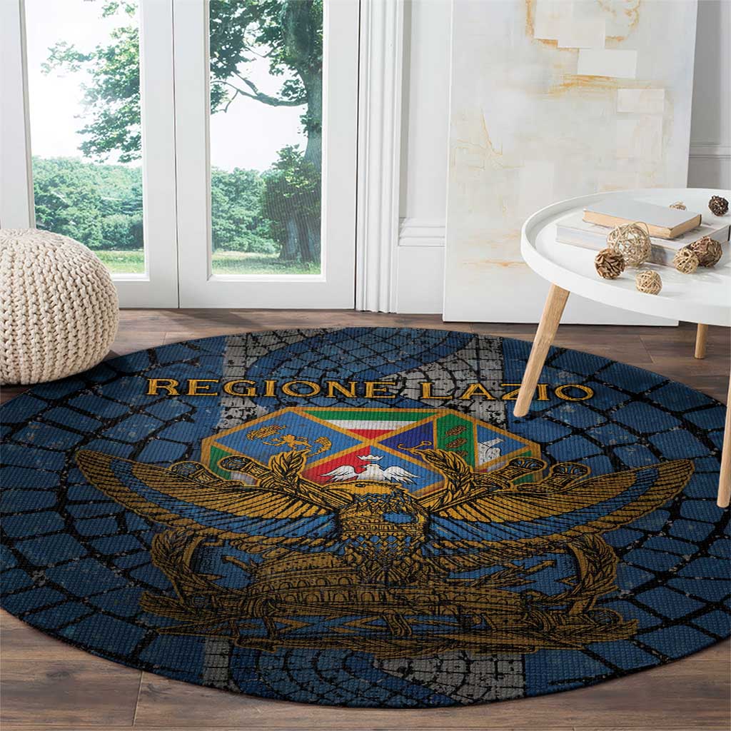 Italy Lazio Round Carpet Roman Eagle Heritage - Wonder Print Shop