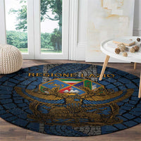 Italy Lazio Round Carpet Roman Eagle Heritage - Wonder Print Shop