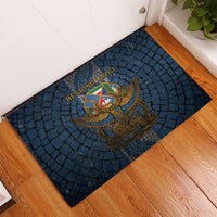 Italy Lazio Rubber Doormat Roman Eagle Heritage - Wonder Print Shop