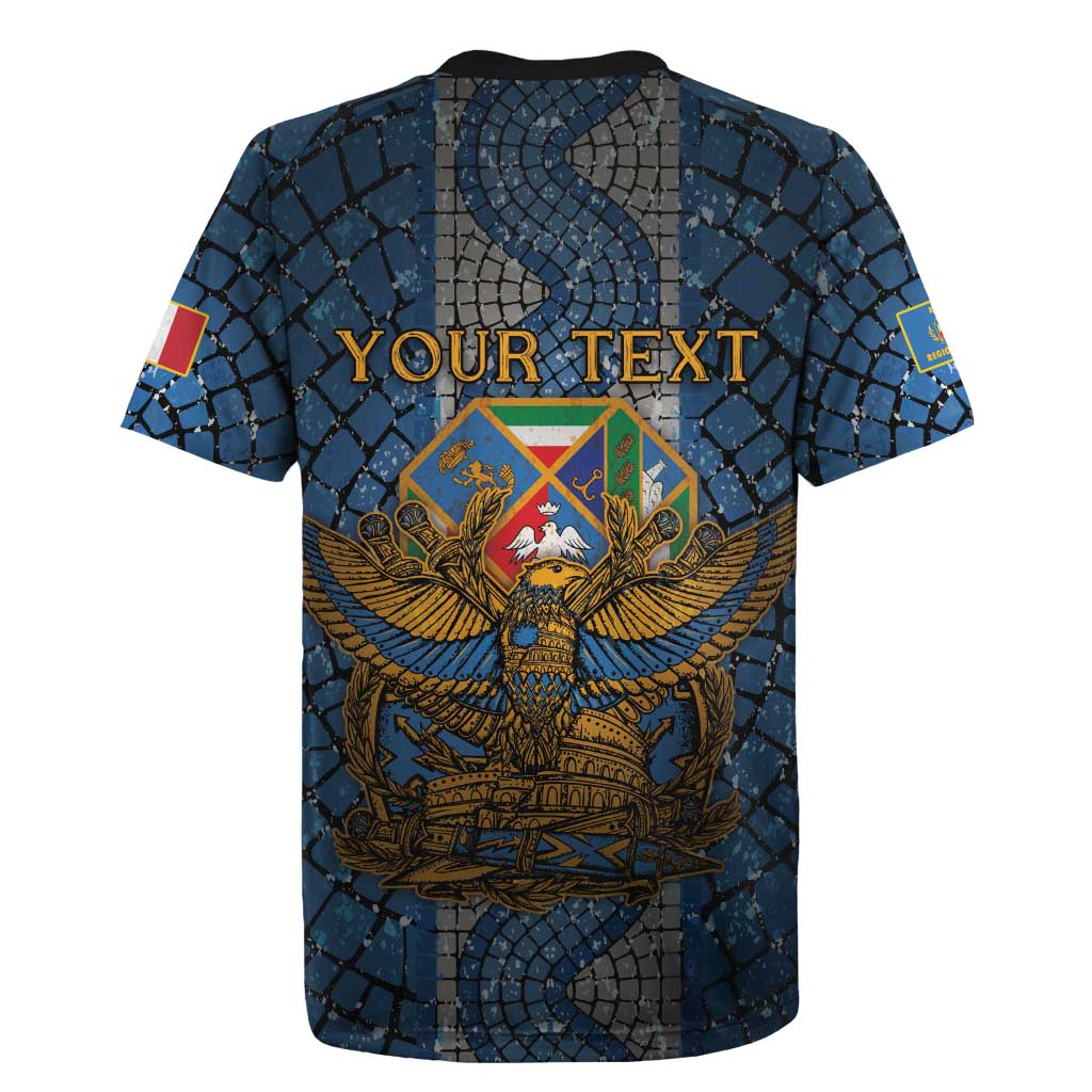 Personalized Italy Lazio Rugby Jersey Roman Eagle Heritage - Wonder Print Shop