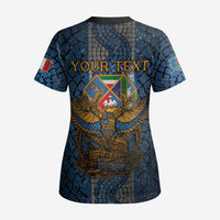 Personalized Italy Lazio Scrub Top Roman Eagle Heritage - Wonder Print Shop