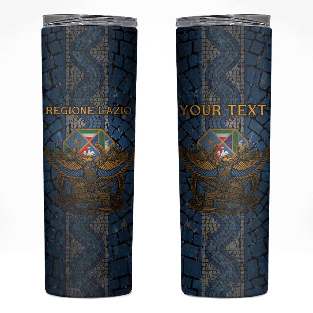 Personalized Italy Lazio Skinny Tumbler Roman Eagle Heritage - Wonder Print Shop