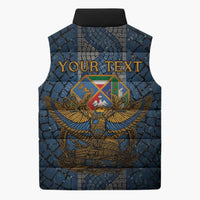 Personalized Italy Lazio Sleeveless Puffer Jacket Roman Eagle Heritage - Wonder Print Shop