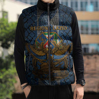 Personalized Italy Lazio Sleeveless Puffer Jacket Roman Eagle Heritage - Wonder Print Shop