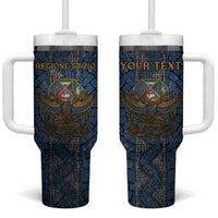 Personalized Italy Lazio Tumbler With Handle Roman Eagle Heritage - Wonder Print Shop