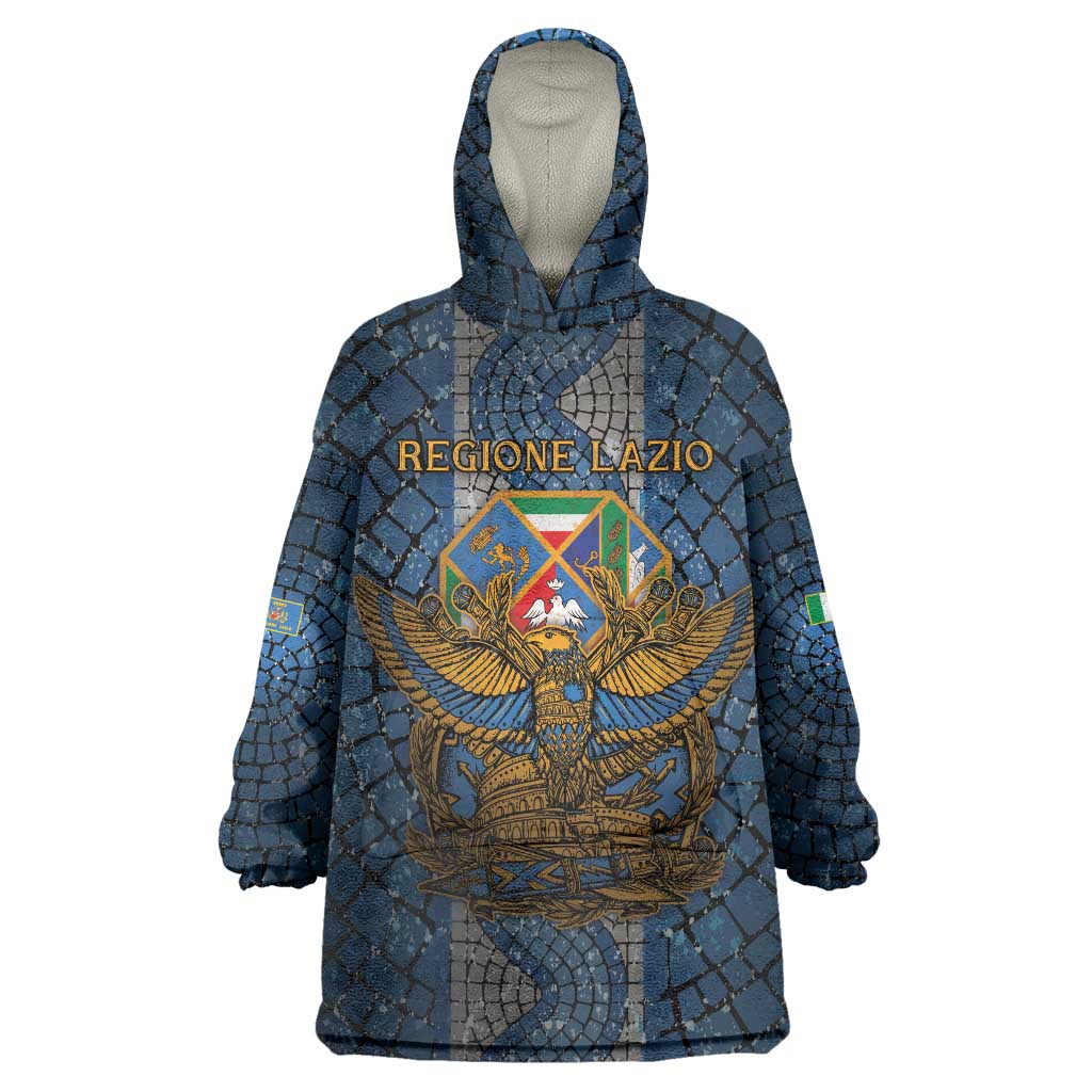 Personalized Italy Lazio Wearable Blanket Hoodie Roman Eagle Heritage - Wonder Print Shop