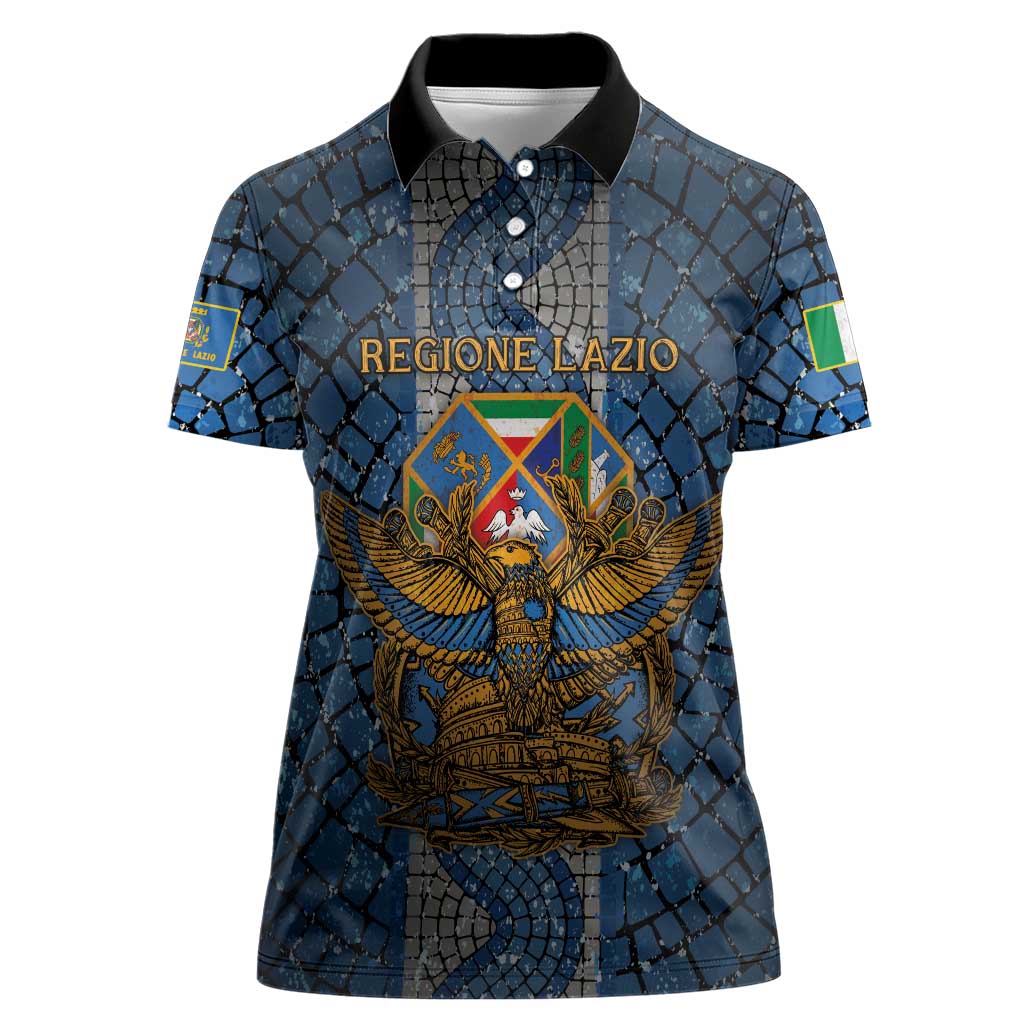 Personalized Italy Lazio Women Polo Shirt Roman Eagle Heritage - Wonder Print Shop