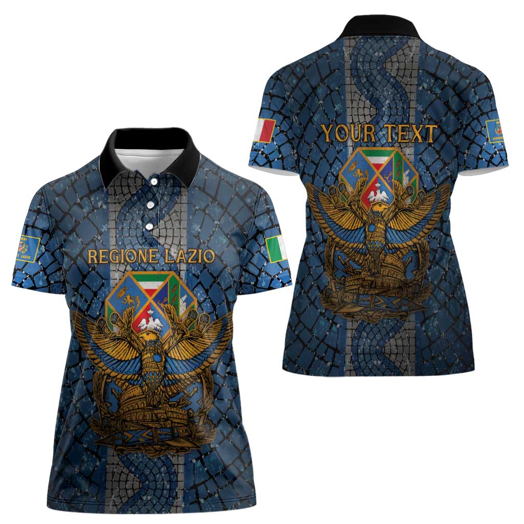 Personalized Italy Lazio Women Polo Shirt Roman Eagle Heritage - Wonder Print Shop