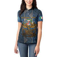 Personalized Italy Lazio Women Polo Shirt Roman Eagle Heritage - Wonder Print Shop