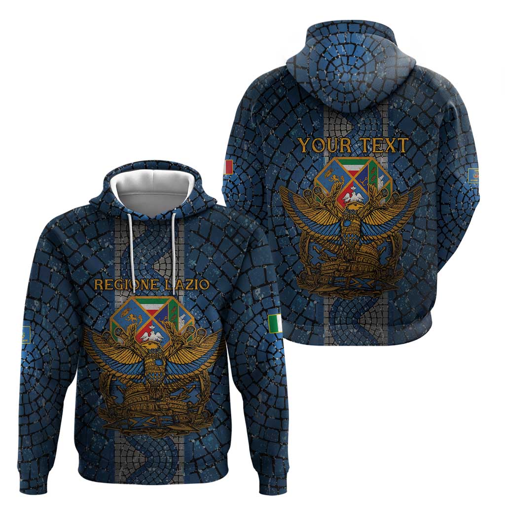 Personalized Italy Lazio Zip Hoodie Roman Eagle Heritage - Wonder Print Shop