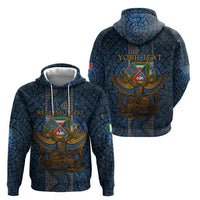 Personalized Italy Lazio Zip Hoodie Roman Eagle Heritage - Wonder Print Shop