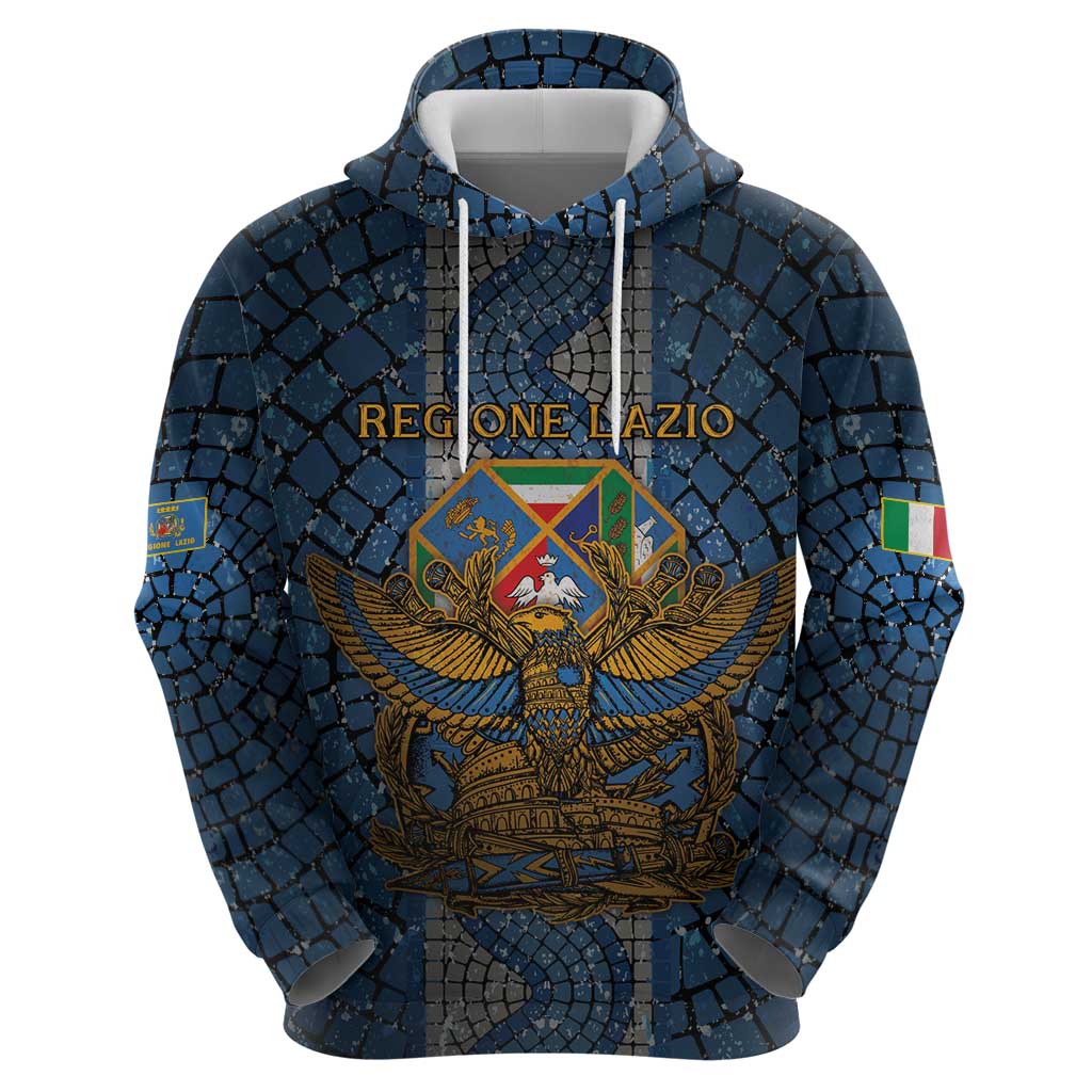 Personalized Italy Lazio Zip Hoodie Roman Eagle Heritage - Wonder Print Shop