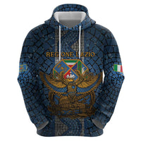 Personalized Italy Lazio Zip Hoodie Roman Eagle Heritage - Wonder Print Shop
