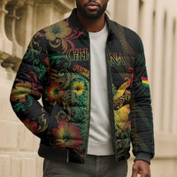 Personalized Ghana Bomber Puffer Jacket Eagle Of Freedom And Justice