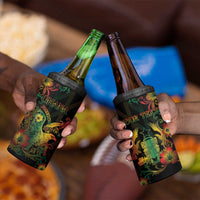 Personalized Ghana 4 in 1 Can Cooler Tumbler Eagle Of Freedom And Justice