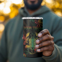 Personalized Ghana 4 in 1 Can Cooler Tumbler Eagle Of Freedom And Justice