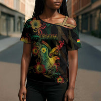 Personalized Ghana Cross Shoulder Shirt Eagle Of Freedom And Justice