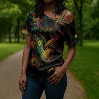 Personalized Ghana Cross Shoulder Shirt Eagle Of Freedom And Justice