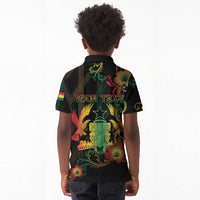 Personalized Ghana Kid Polo Shirt Eagle Of Freedom And Justice